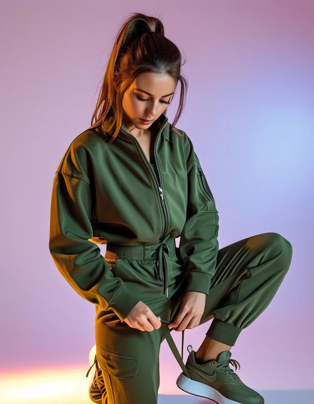 How to Match Shoes to a Monochrome Activewear Outfit
