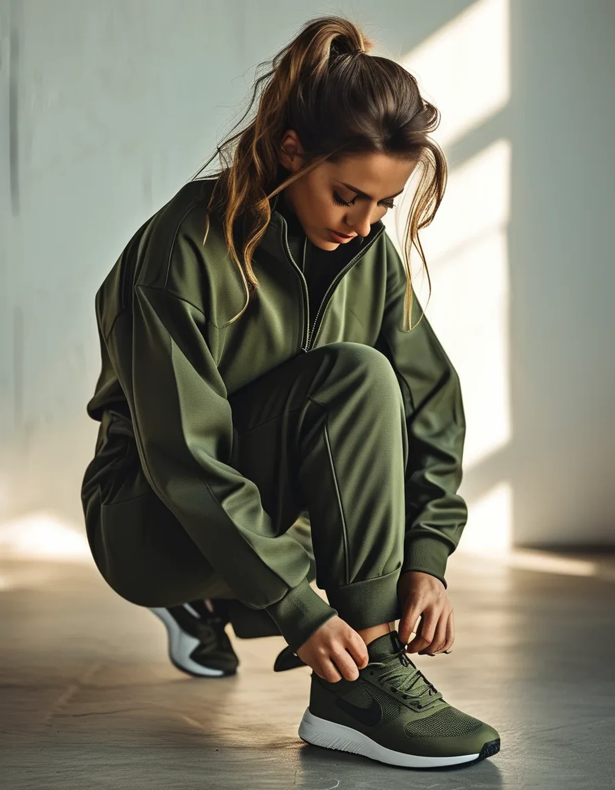 How to Match Shoes to a Monochrome Activewear Outfit